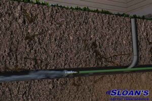 3D Image of Hydro Jetting Equipment Cleaning an Underground Pipe