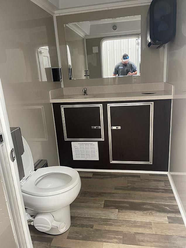 Newly Cleaned Portable Toilet